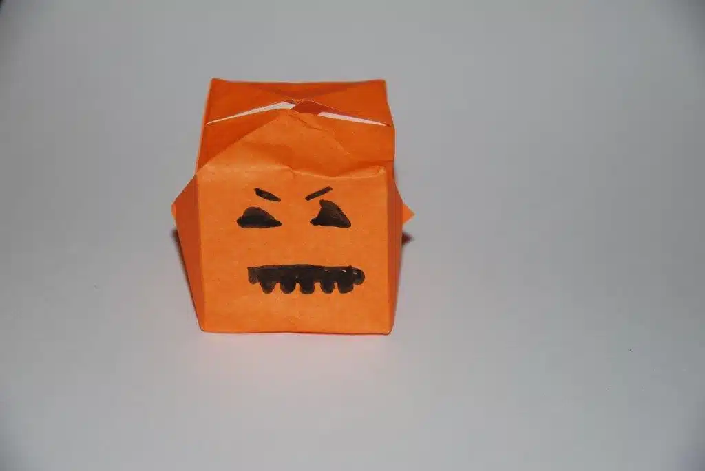 Citrouille Halloween origami
