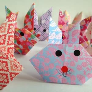 origami facile lapin papier