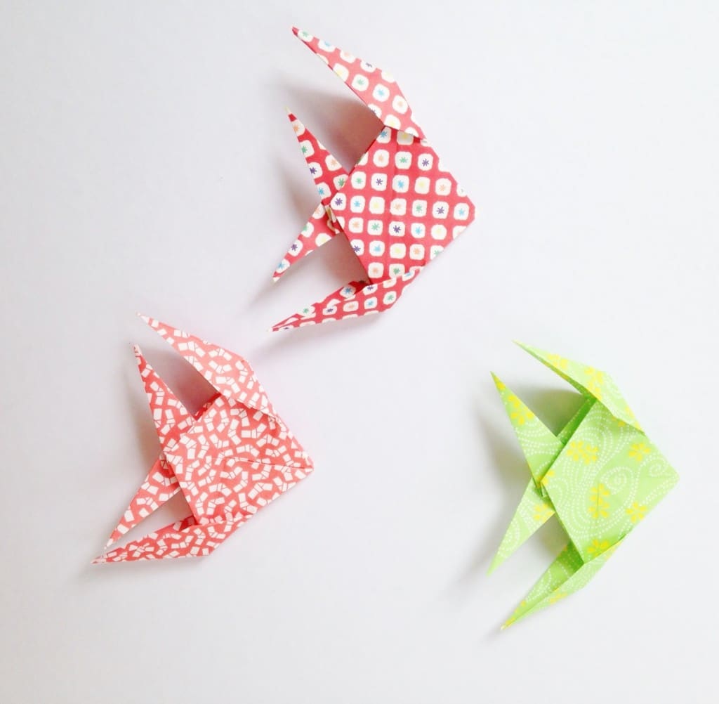 Poisson d'avril poissons en origami pour petits et grands