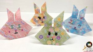 lapin en origami facile pour enfants