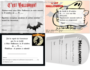 invitation halloween gratuite