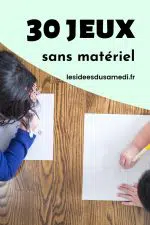 10 jeux en français pour occuper les enfants sans matériel (ou
