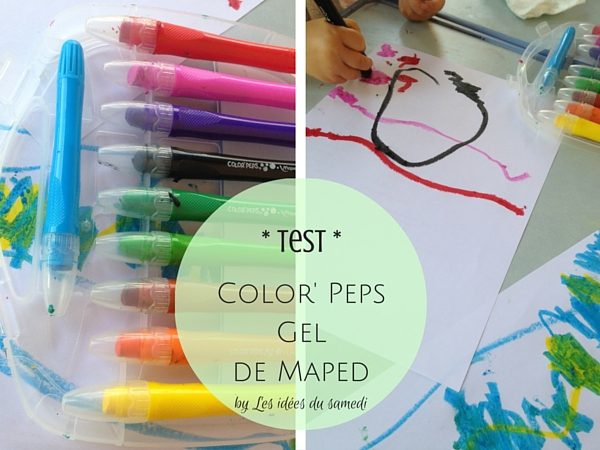 test color peps gel maped