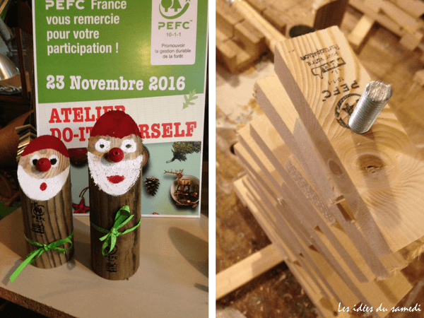 Faire des decos de Noël naturelles en bois