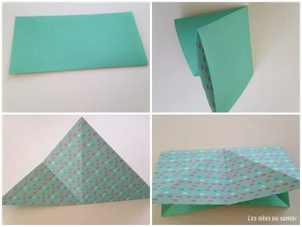 etape1 lapin en origami