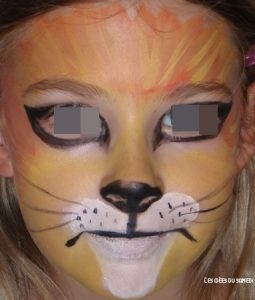maquillage lion simple