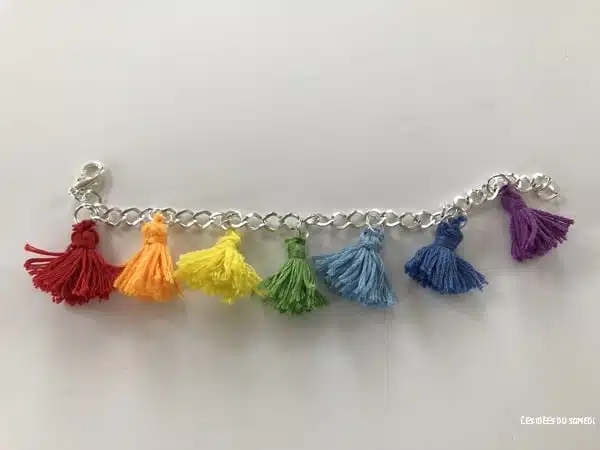 bracelet tassel rainbow