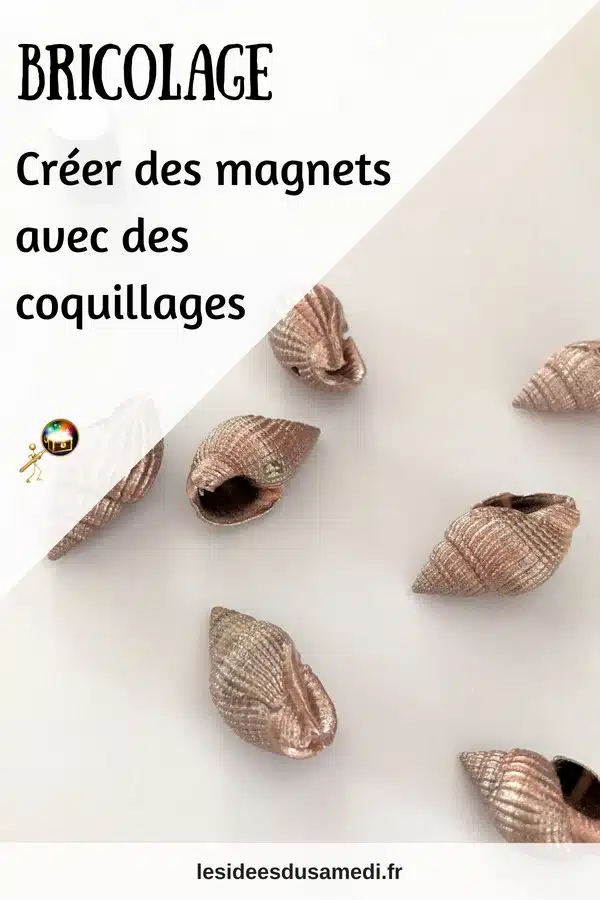 fabriquer magnet coquillage
