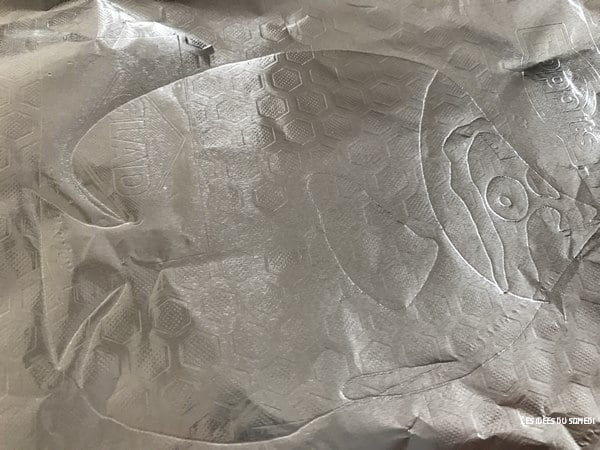 dessiner contours poisson papier aluminium