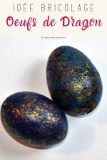 oeuf de dragon galaxie bleu foncé