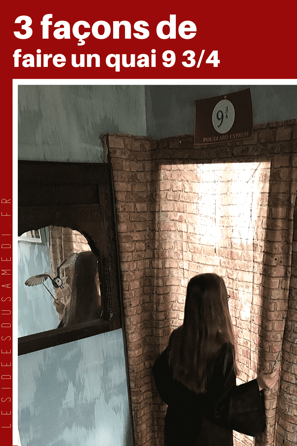 Décor Voie 9 3/4 Harry Potter - Bannière Murale En Brique Rideau De Fond Pour Fête Magique, Anniversaire, Halloween