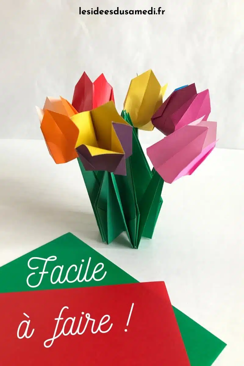 bouquet tulipes origami facile