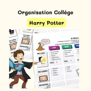 Planning d'organisation Harry Potter pour collégien