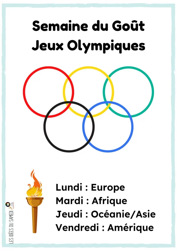 affiche gout jeux olympiques