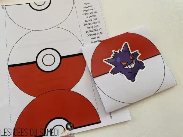 Coloriage Carton d'invitation Pokemon à imprimer dans les