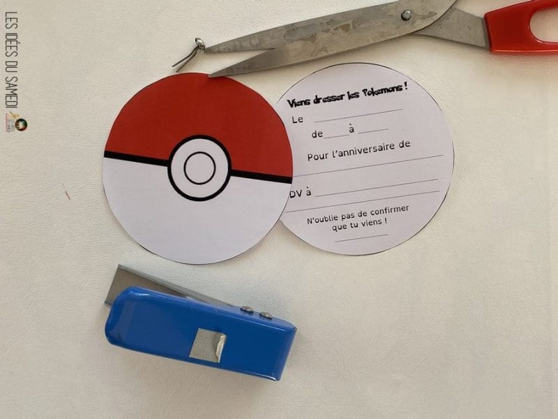 Invitations pour anniversaire pokemon gratuites