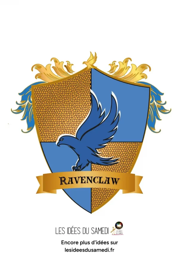blason ravenclaw mosaique