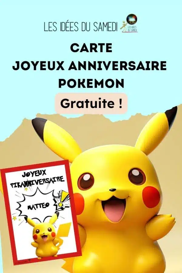 Un anniversaire Pokémon pour les 2 ans du petit Samy