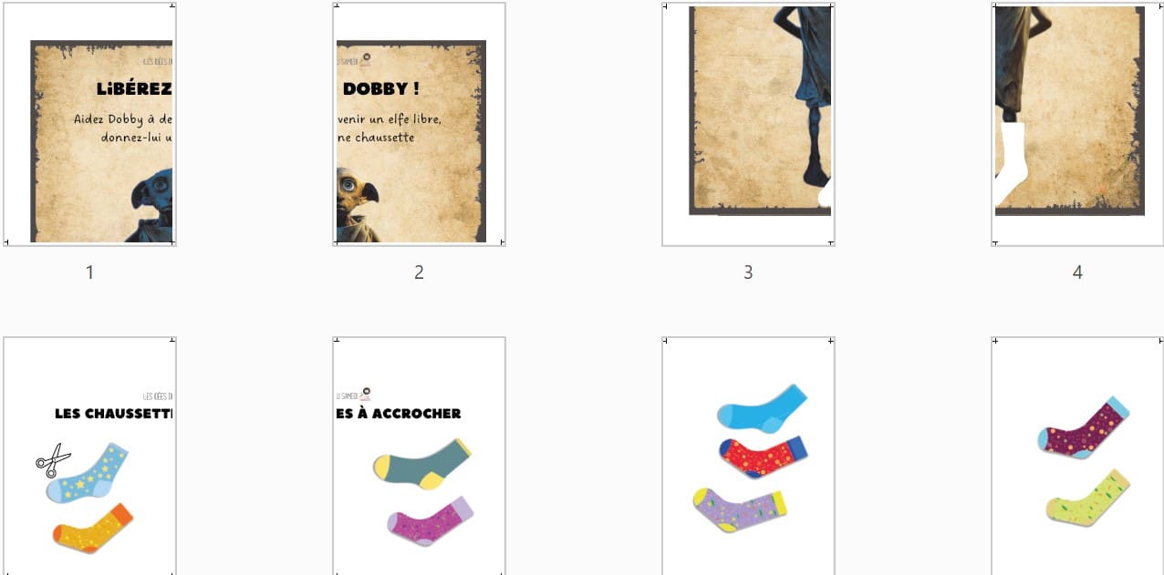 Jeu de la Queue de l'Âne à imprimer : affiche Libérez Dobby