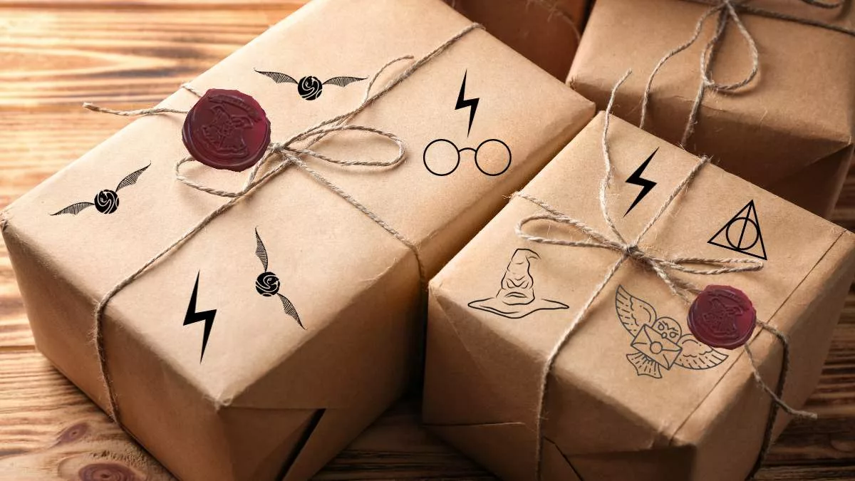Emballer votre cadeau dans un papier cadeau Harry Potter
