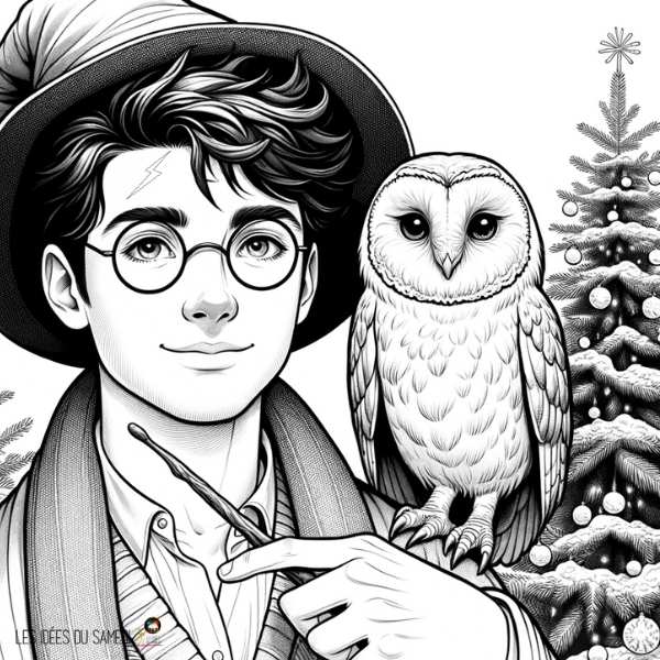 Acheter Kit Peinture par Numéro d'Art Adulte Chouette Harry Potter