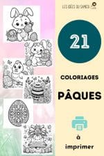 21 coloriages pdf paques