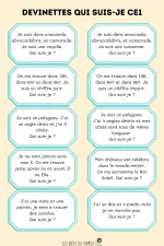 Devinettes qui suis je faciles pour CE1-CE2