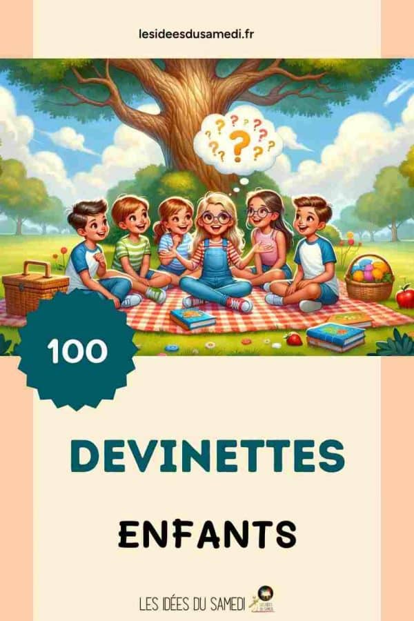 enfants assis en rond sous un arbre qui jouent aux devinettes gratuites