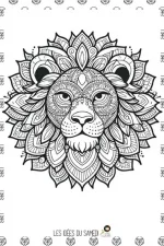 mandala coloriage zen lion