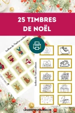 timbres de Noel à imprimer
