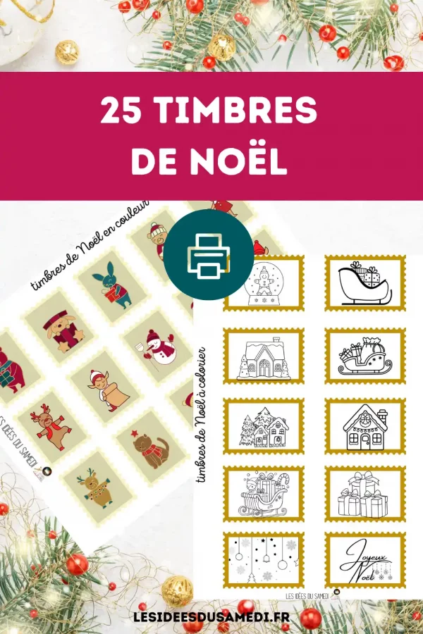 timbres pour lettre pere noel