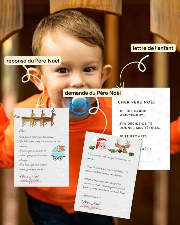 lettre don tetine pere noel garcon