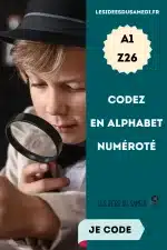 faire un message en code en alphabet numéroté