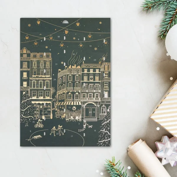 calendrier de l'avent photo avec papiers cadeaux