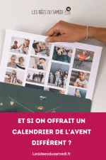 calendrier de l'avent personnalisé avec photos