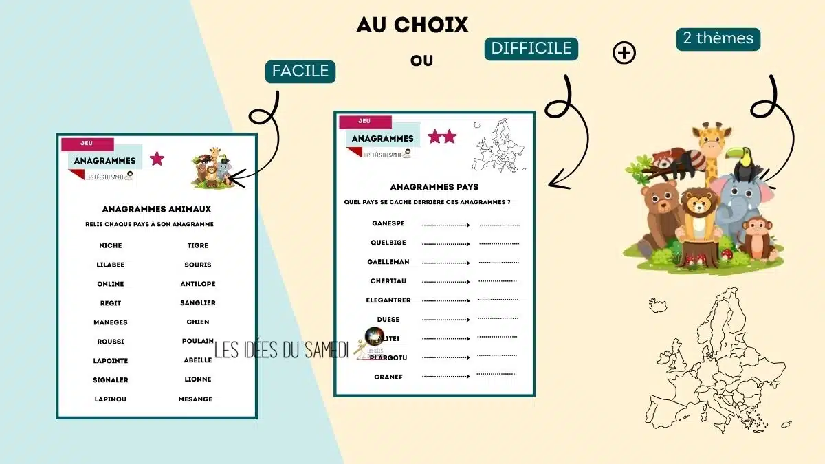 exercices anagramme en pdf