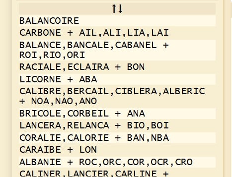 extrait anagrammeur dcode