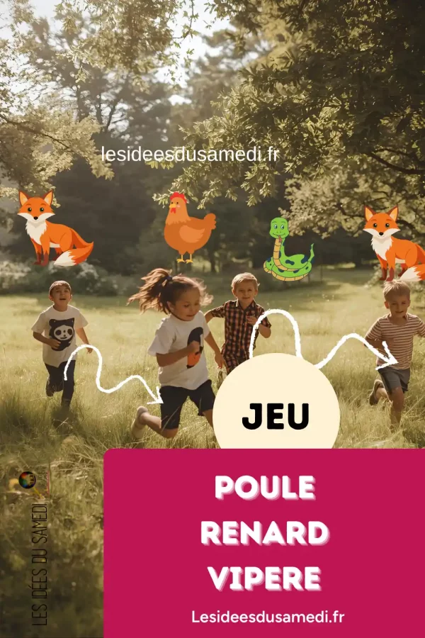 groupe d'enfants jouent à poule renard vipere
