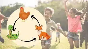 classique jeu de cour de récré poule renard vipère