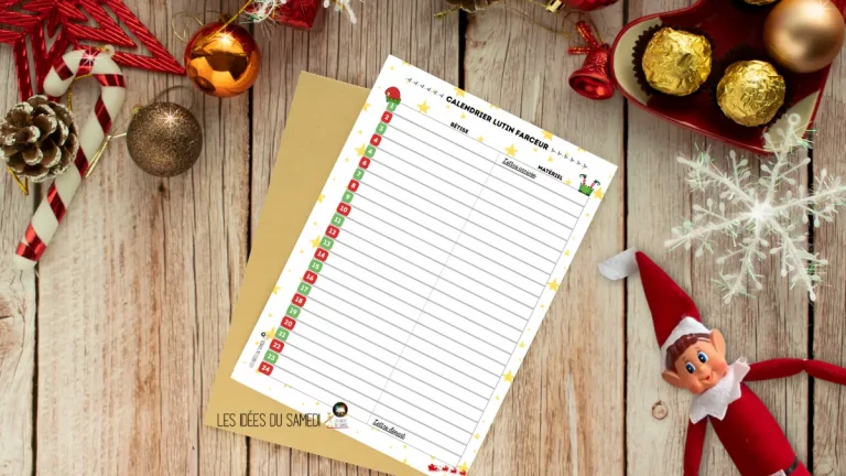 Calendrier du lutin farceur pour vous aider à planifier