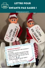 lutin en greve car les enfants ne sont pas sages