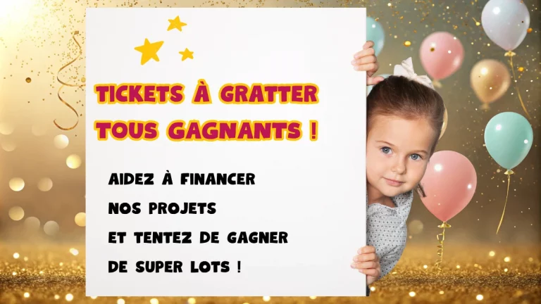 Tickets à gratter personnalisés : la meilleure animation pour votre kermesse