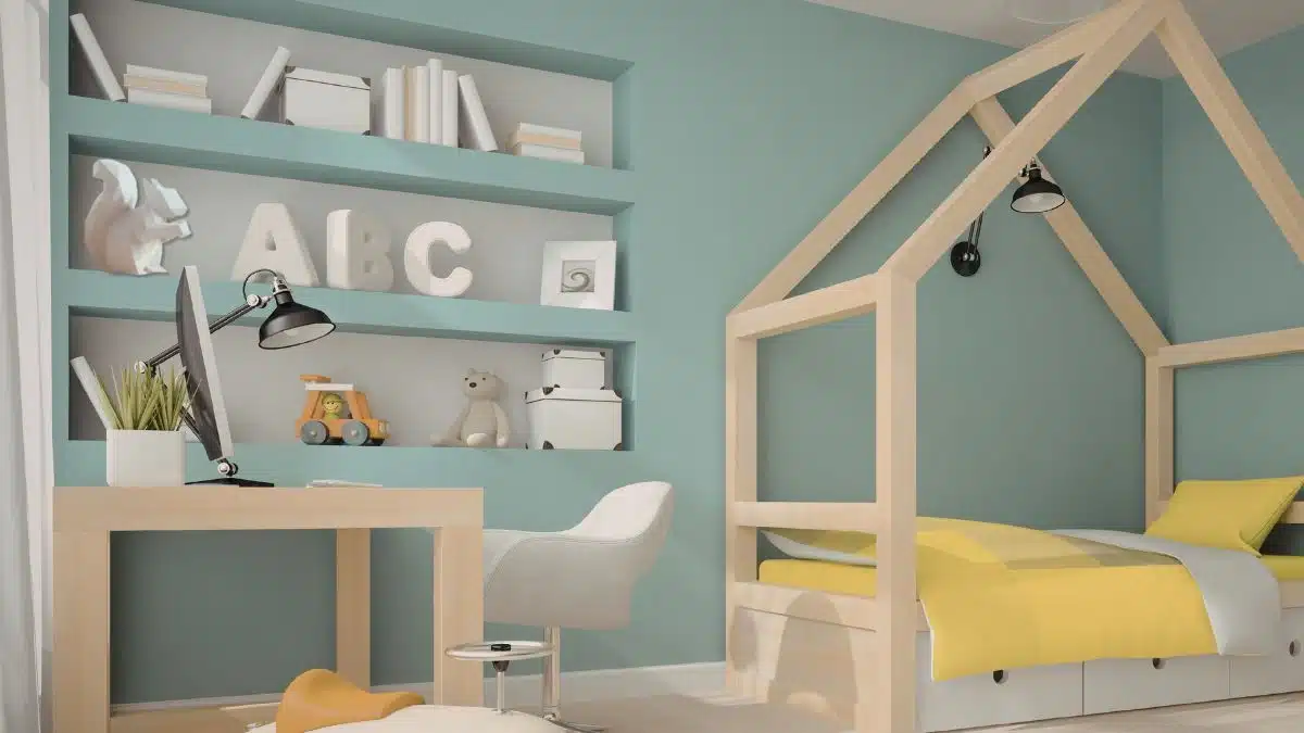 chambre d'enfant avec déco origami