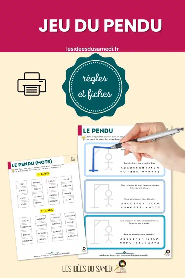 jeu du pendu regles et fiche pdf