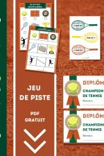 jeu de piste à imprimer en PDF sur Roland Garros