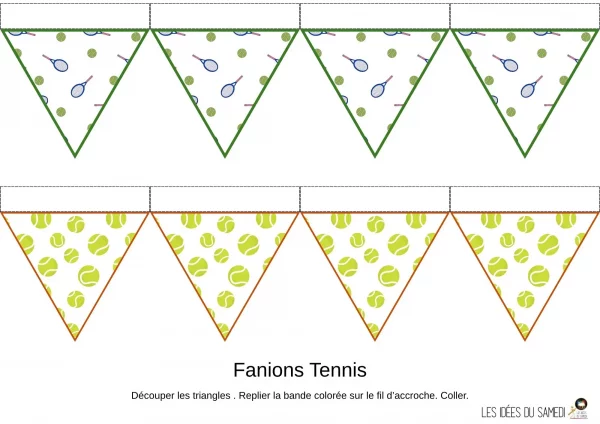 fanions theme tennis
